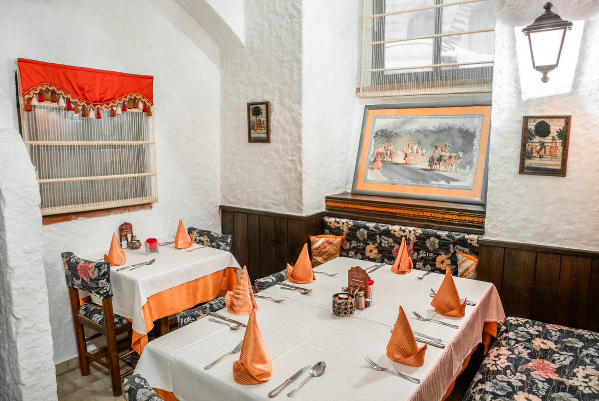 Set tables on the ground floor